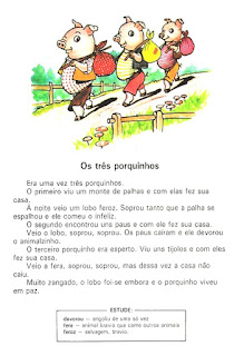 Leitura Leitura antiga para alfabetização