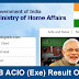 Intelligence Bureau (IB) ACIO 2017 Tier-I Result Declared by MHA.NIC.IN