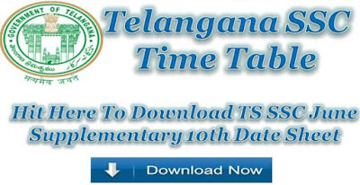 Telangana SSC Time Table