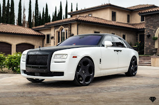 2015 Rolls-Royce Ghost fitted with 24 BD-77s 2-Tone Black - Blaque Diamond Wheels