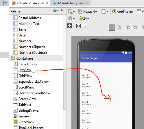 Android Simple ListView - Sharwar