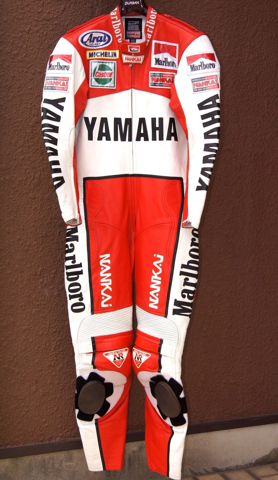 samurai‐bikers NANKAI Leather RACING SUIT Marlboro YAMAHA Freddie Spencer Replica