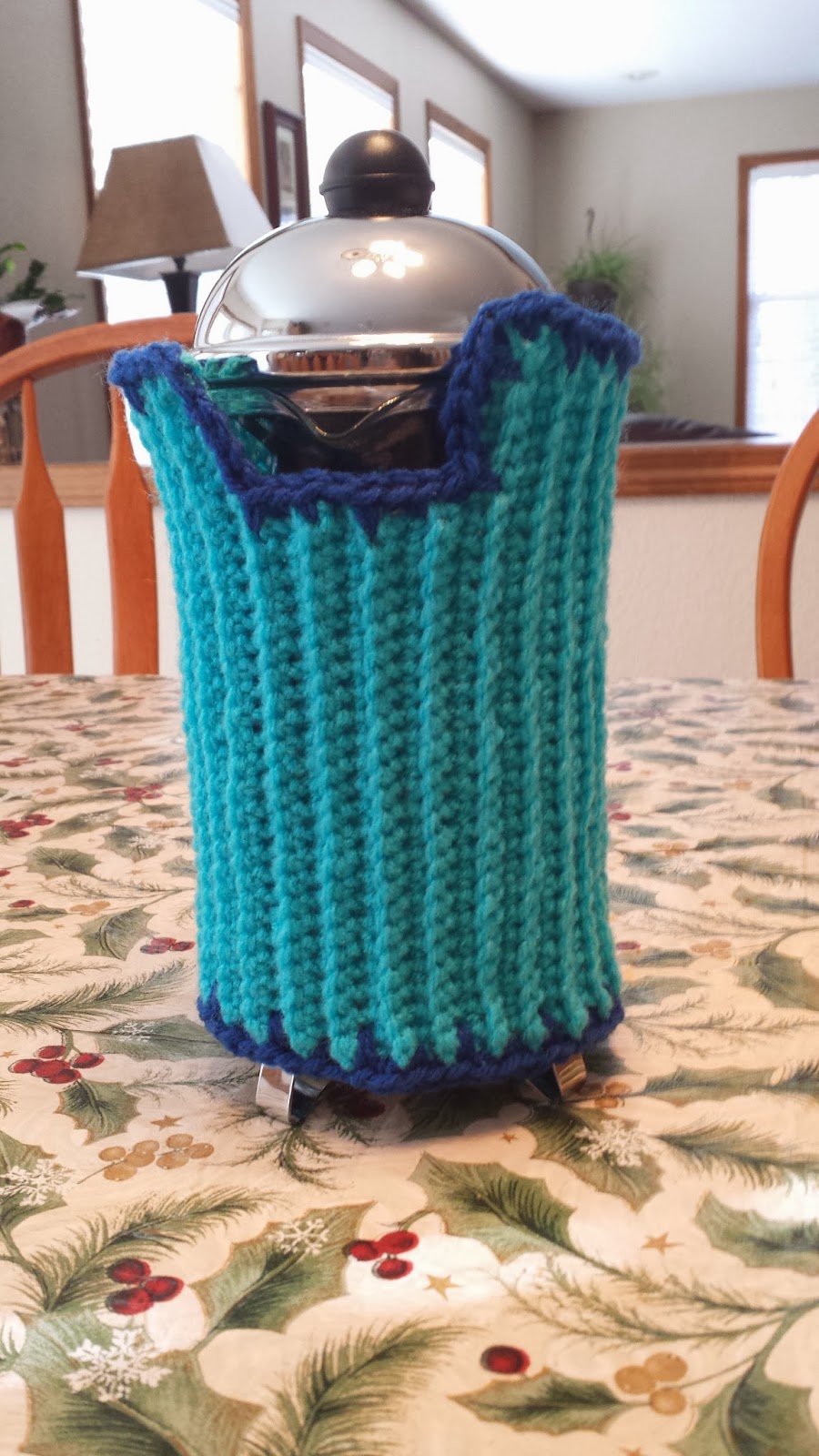 Stuffed Crochet French Press Cozy!