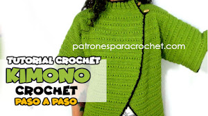 Cómo Tejer Abrigo Kimono a Crochet / Video Tutorial en Español