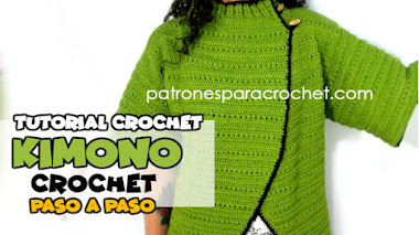 Cómo Tejer Abrigo Kimono a Crochet / Video Tutorial en Español