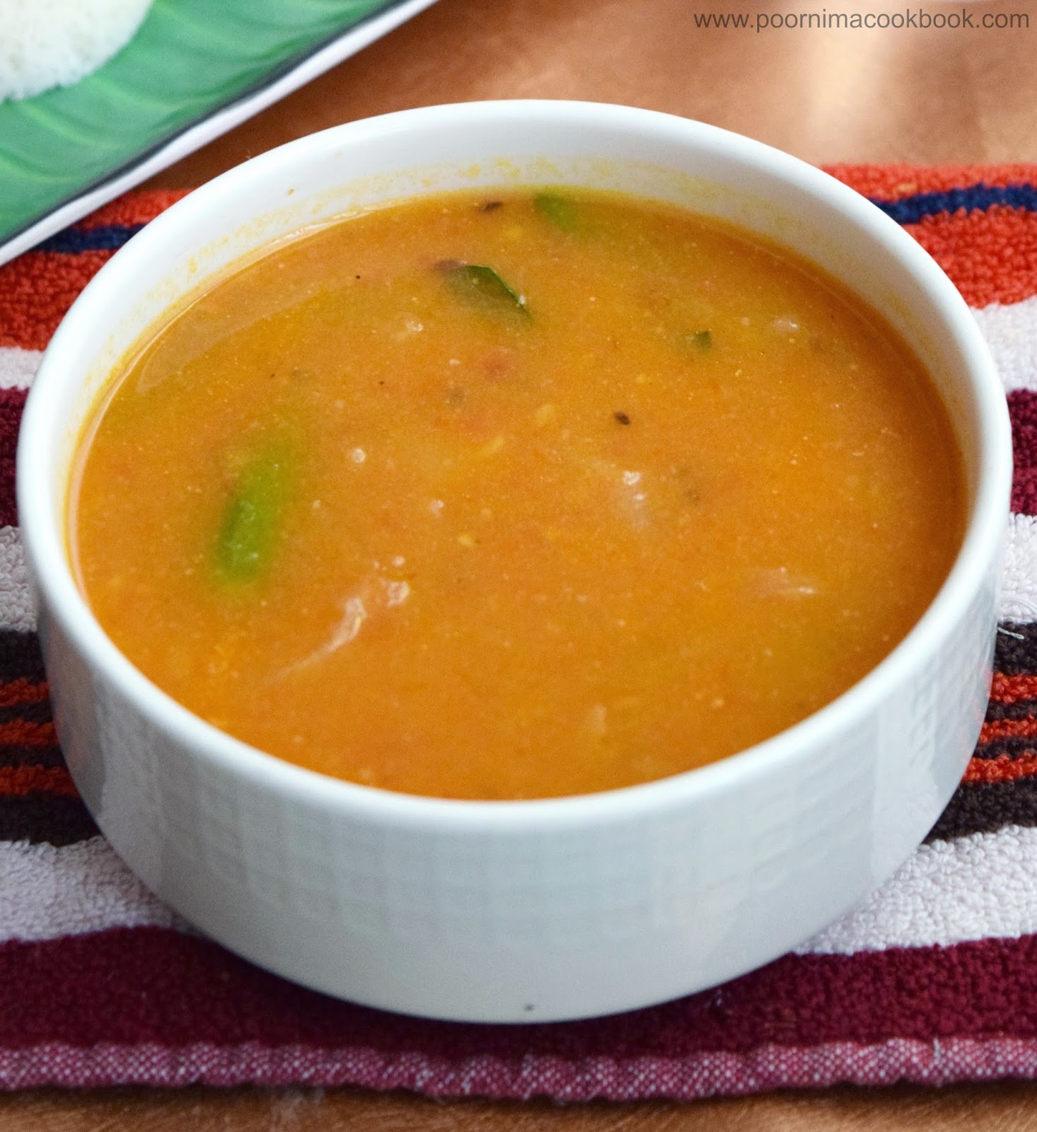 Poornima's Cook Book Tomato gravy (without coconut) / Side dish For