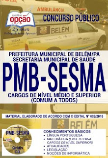 Baixar Apostila Concurso PMB SESMA 2018 PDF 