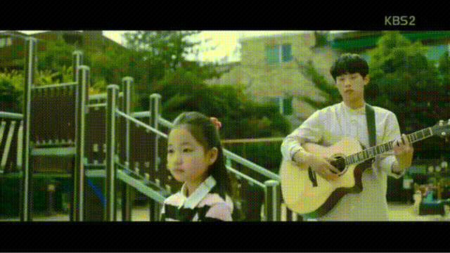 Brother playing background music - To Jenny