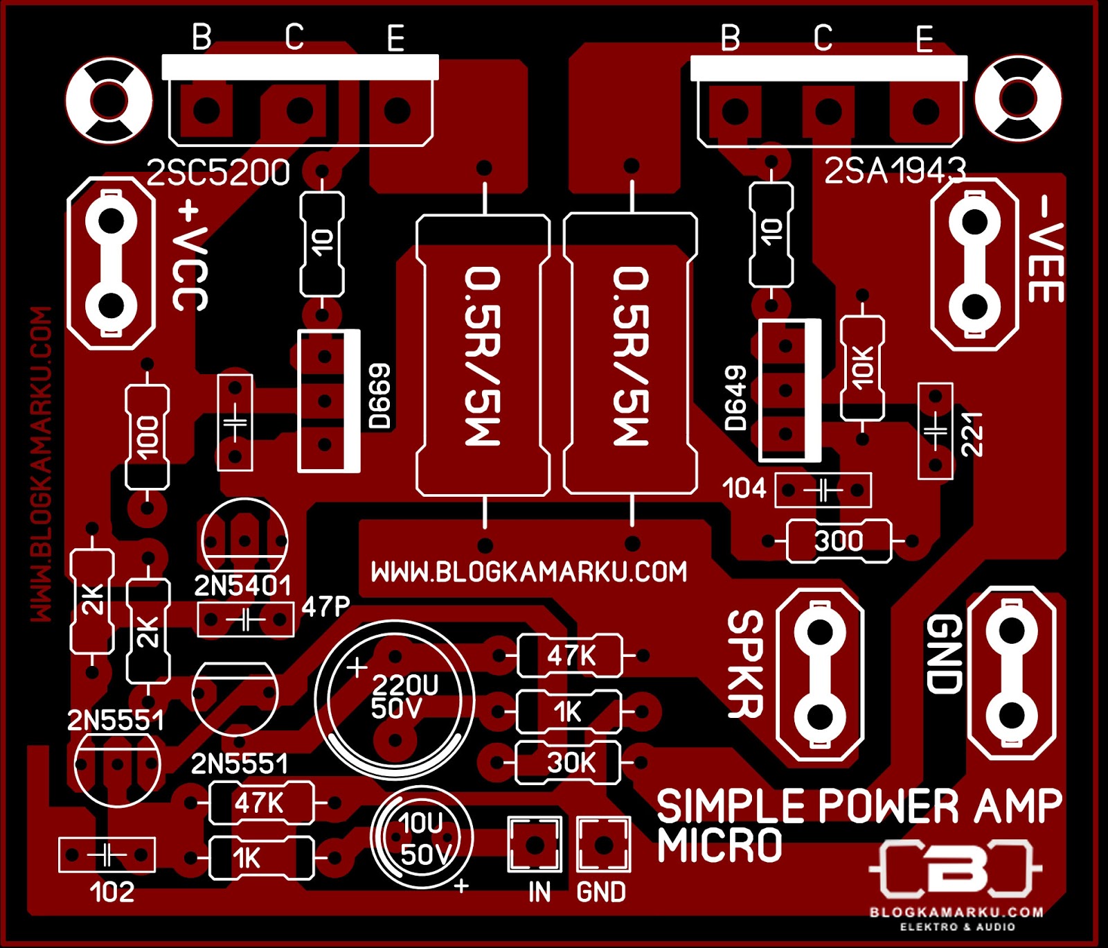 layout pcb amplifier Simple Micro amp | Electronics projects, Amp
