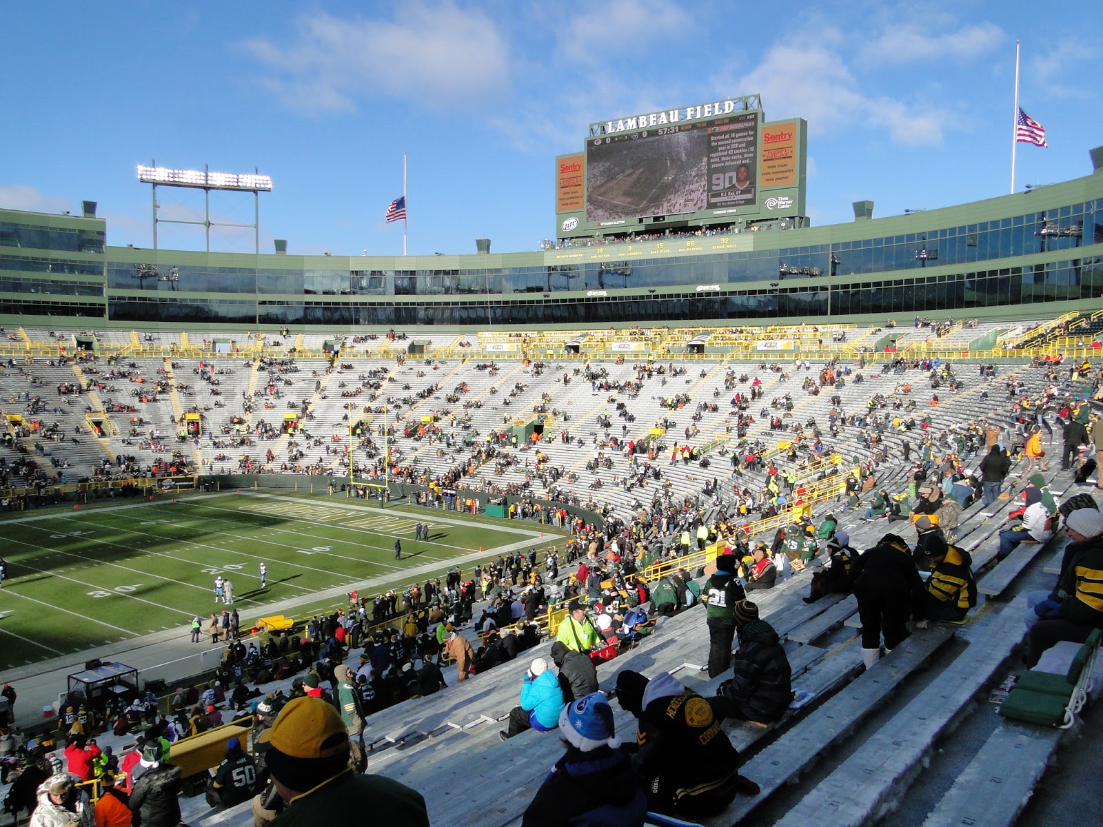 Here I am Freezing at Lambeau Field / Christmas Vacation