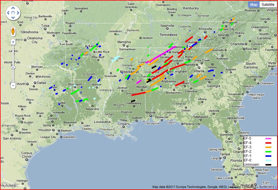 CapitalClimate Second Mississippi April 27 Tornado Upgraded to EF5