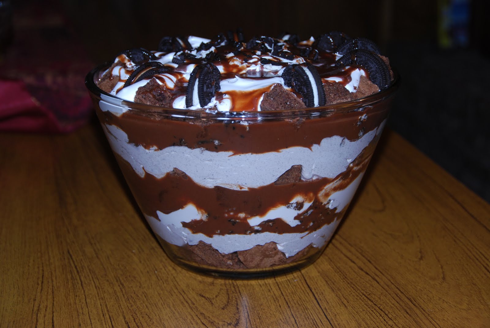 Life's a Bowl of Cherries Brownies, Oreos, and Cream Trifle Overload