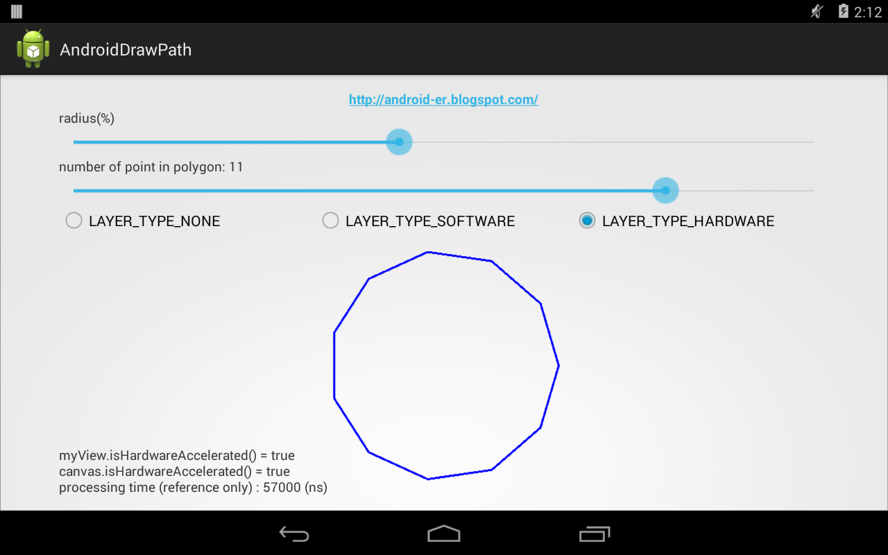 Androider Controlling Hardware Acceleration of individual View by