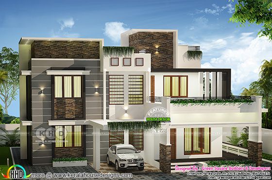 Budget friendly 2222 square feet modern house