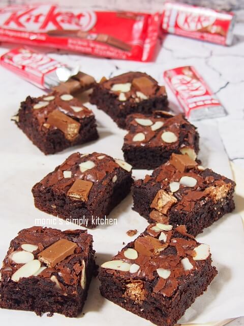 resep chewy brownies shiny crust