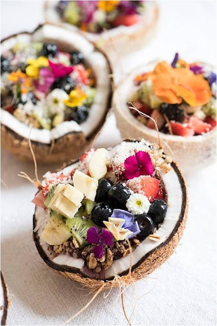Coconut fruit salad