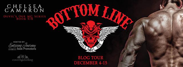 Blog Tour: Bottom Line (Devil’s Due MC Book 6) by Chelsea Camaron