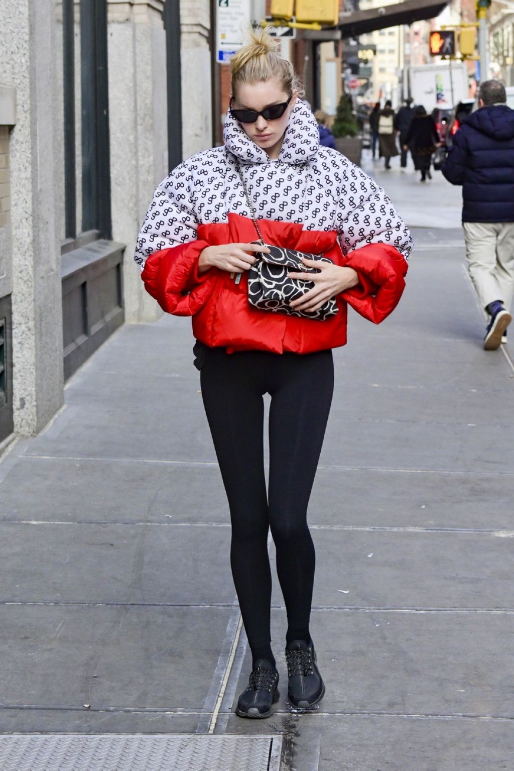 Elsa Hosk Street Style in New York City Celebrity Style