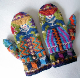 Lace and Lupins: 'Foolish Virgins' mittens