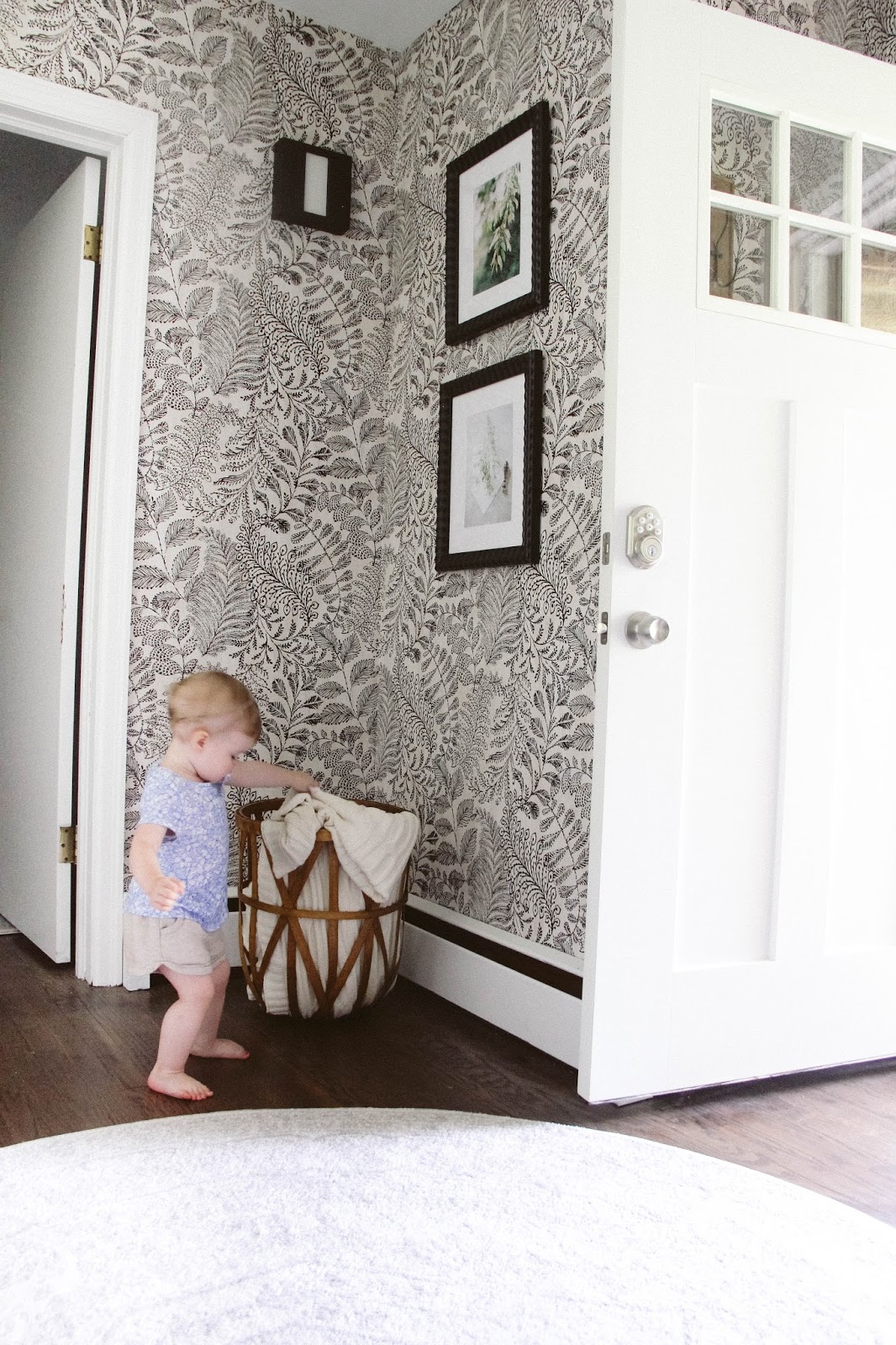 Shiplap + Wallpaper Charm Foyer Reveal Darling Do Shiplap + Wallpaper Charm Foyer Reveal Darling Do