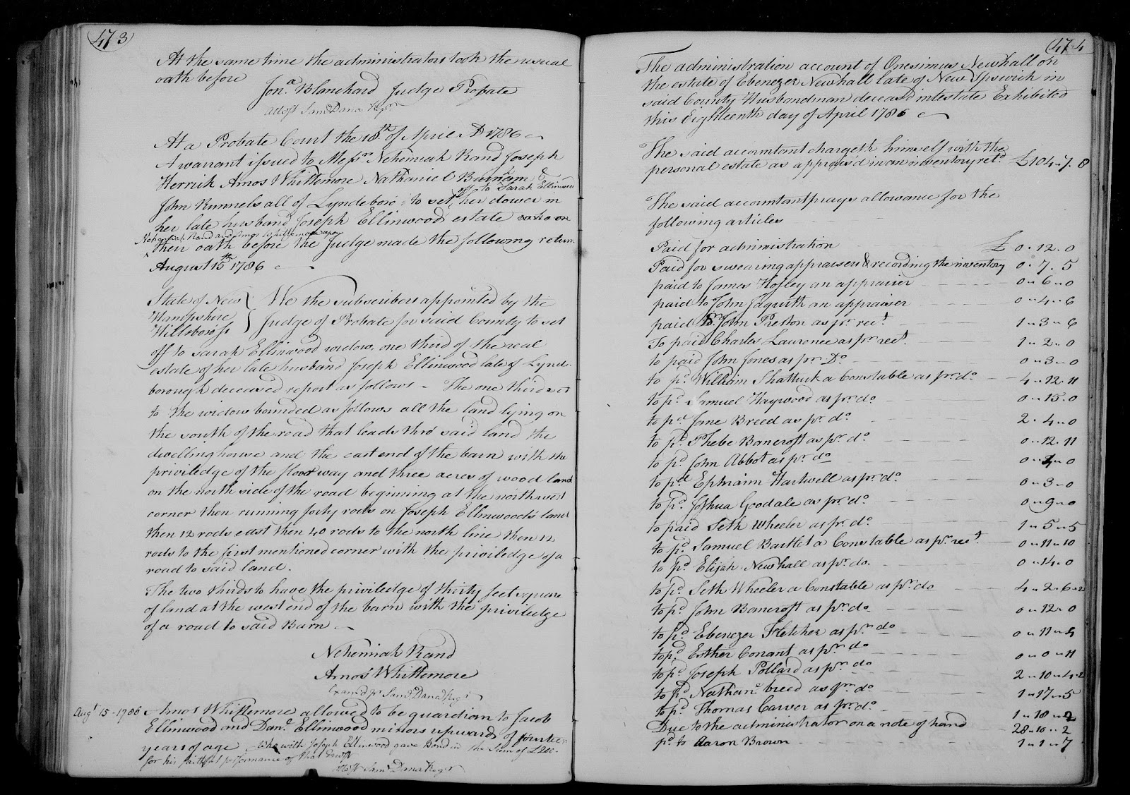 West in New England THE ESTATE OF JOSEPH ELLENWOOD PT2