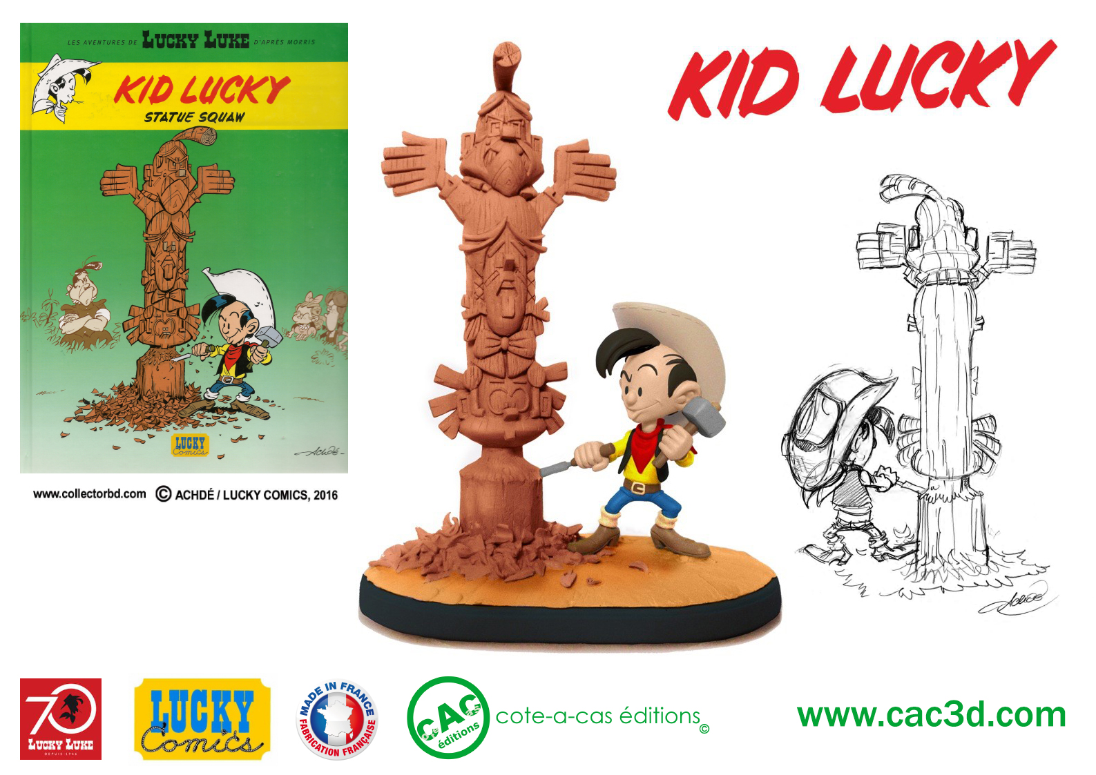  Statuette Kid Lucky - cote-a-cas éditions Banni%25C3%25A8re-Kid