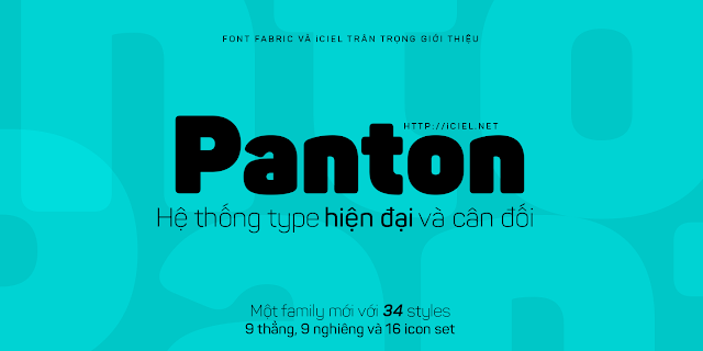 [Sans-serif] Panton Light, LIght italic, Black, Black Italic Việt hóa