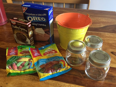 Mud Pudding dessert supplies