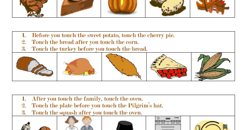 Ms. Lane's SLP Materials: Basic Concepts: Temporal Directions