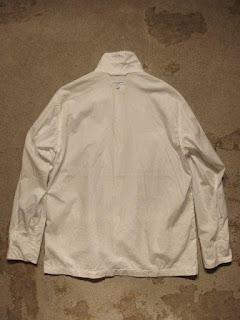 Engineered Garments "Loiter Jacket in White Pima Poplin"