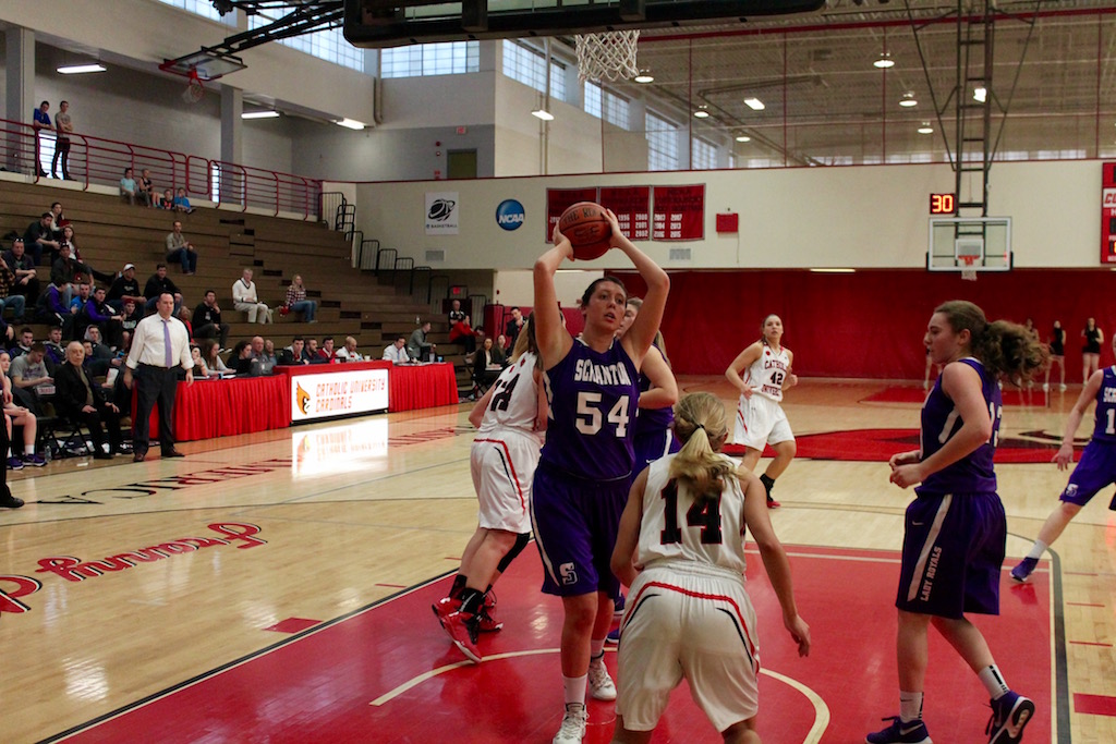Women's Basketball Scranton 84 Catholic 59 DC Outlook