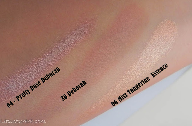 Tendencia Melocotón: productos, tonos y swatches 07 swatches sombras mono y jumbo