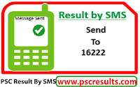 psc result 2016 by sms