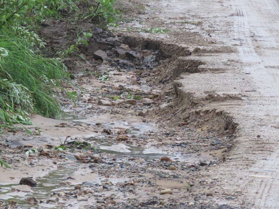 The Agatelady Adventures And Events Massive Rain With Erosion