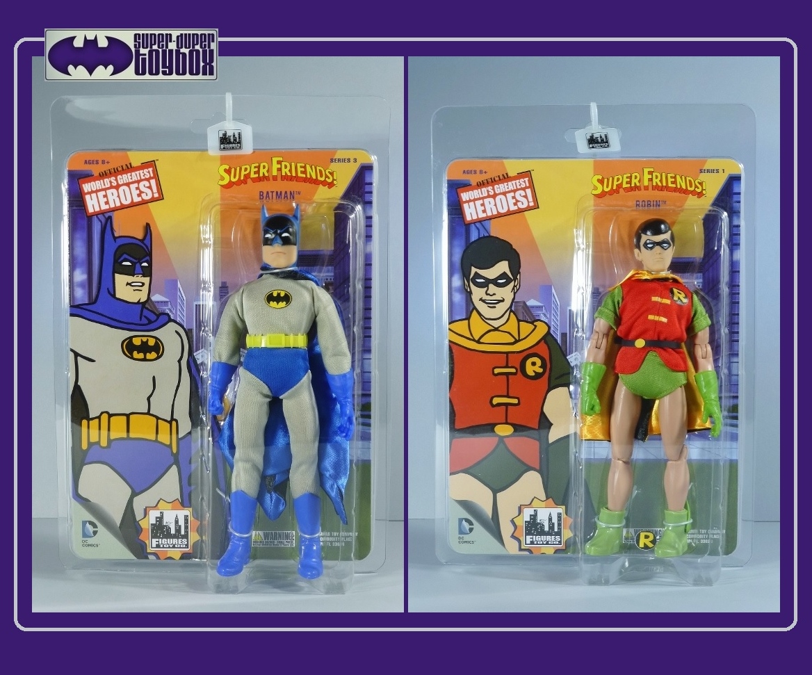 SuperDuperToyBox 8" MegoStyled Figures Toy Co. Super Friends Batman & Robin