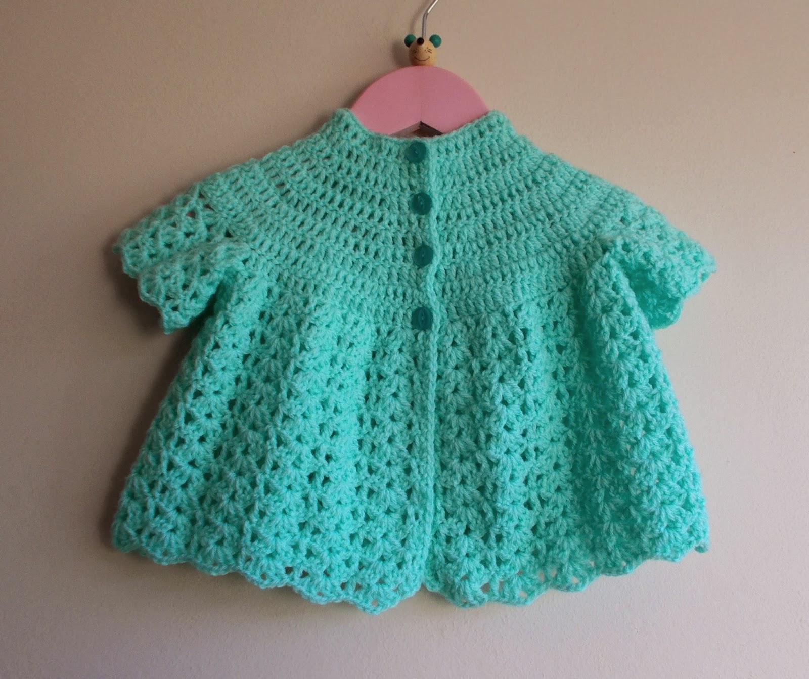Marianna's Lazy Daisy Days: Crochet Baby Jacket for Spring