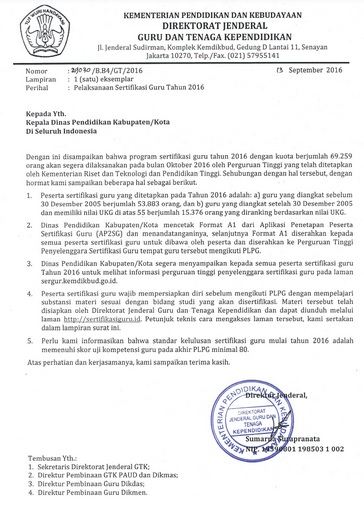 Download Surat Edaran Dirjen GTK Kemendikbud Tentang Pelaksanaan Sertifikasi Guru Download Surat Edaran Dirjen GTK Kemendikbud Tentang Pelaksanaan Sertifikasi Guru