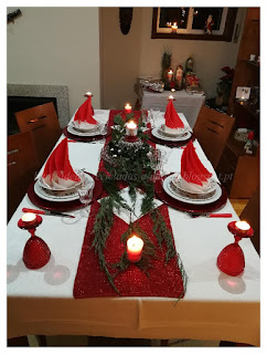 Decoração da Mesa de Natal e Arranjos/Centros de Mesa