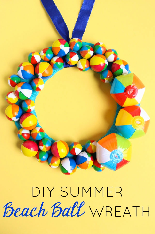 This wreath screams summer! Use mini beach balls to create a fun summer wreath for your front door or pool party! This wreath screams summer! Use mini beach balls to create a fun summer wreath for your front door or pool party!