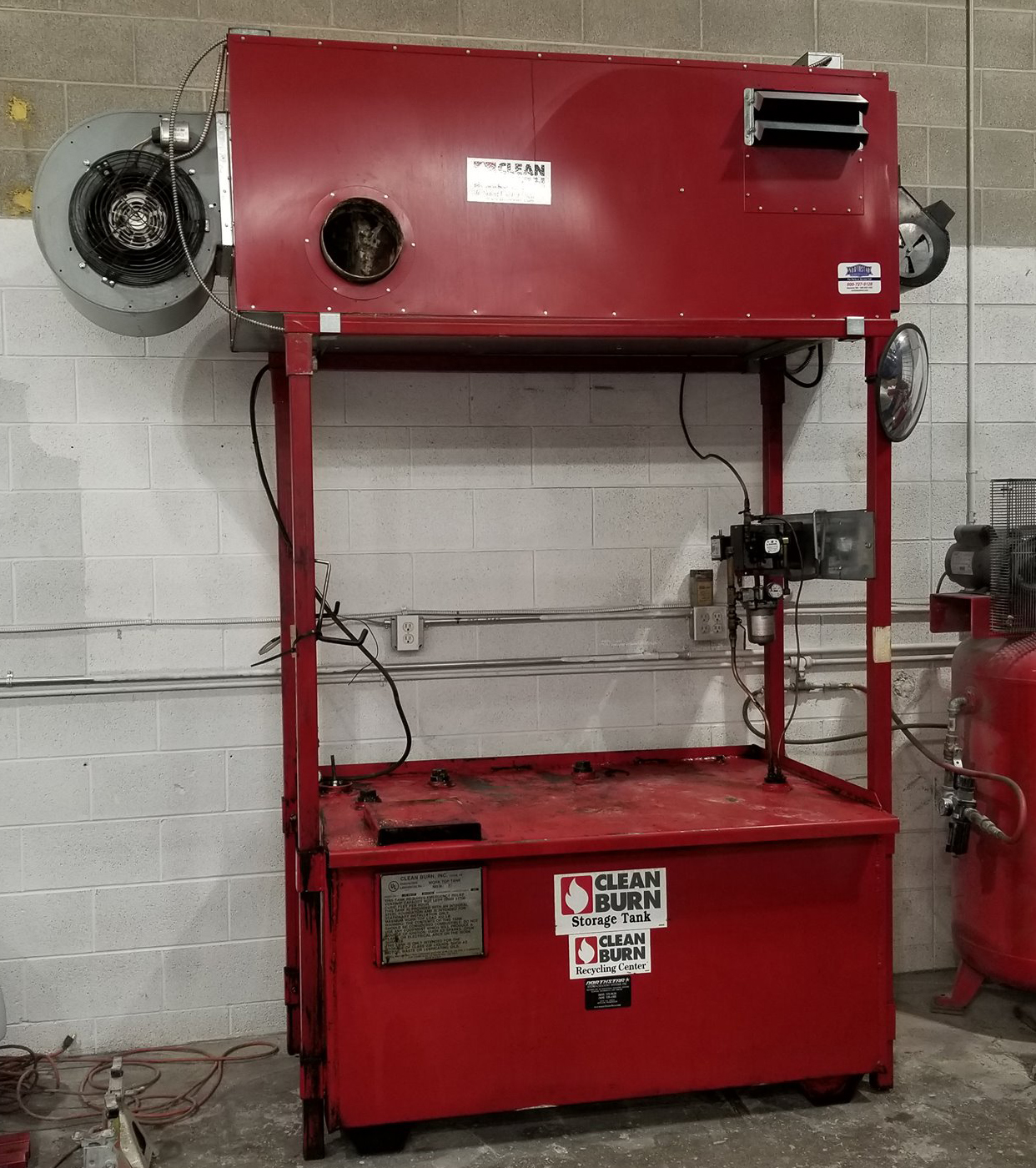 Just A Car Guy a shop heater that uses old motor oil... huh! Great idea!