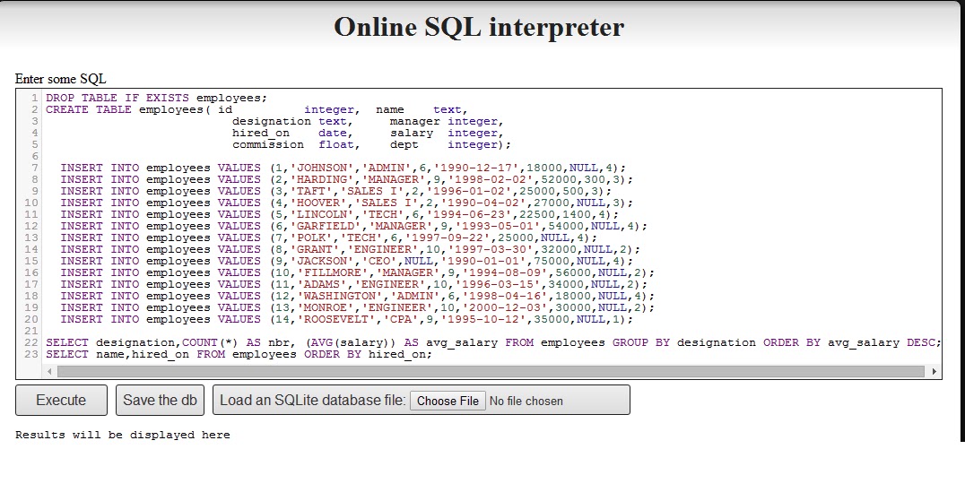 Learn about SQL: 2016