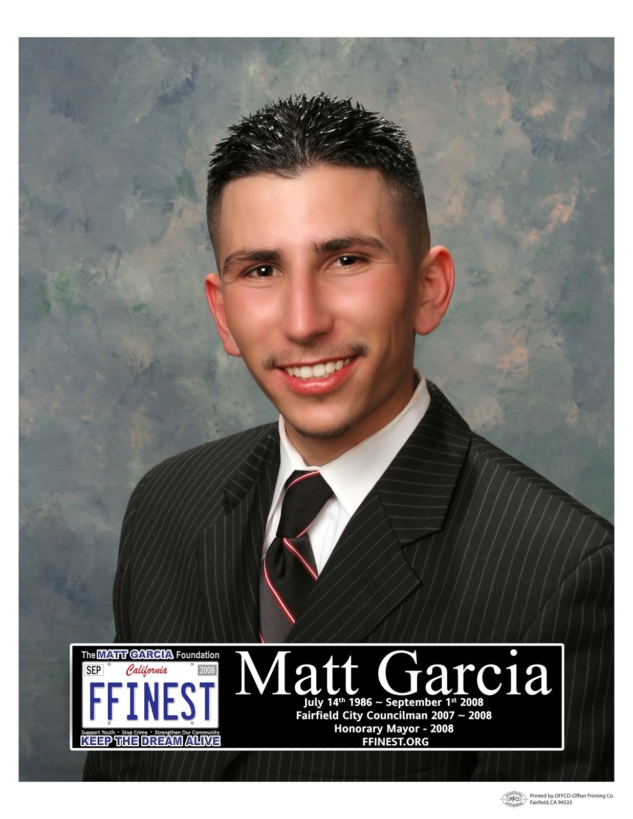 Matt Garcia Foundation Matt Garcia's Life & Legacy Premiere is TODAY