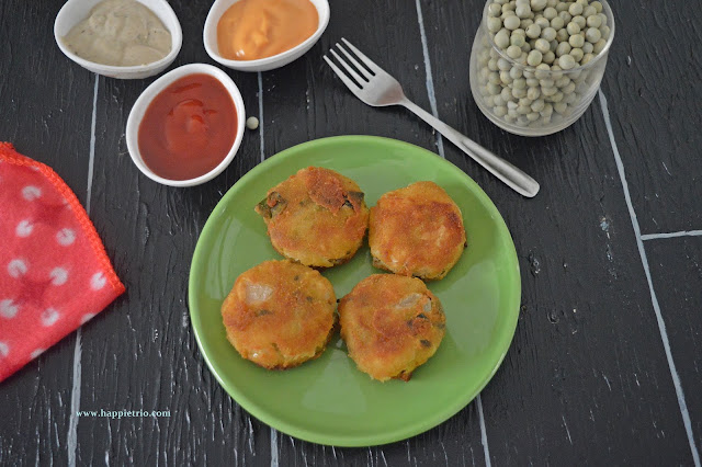 Green Peas Cutlet Recipe | Pachai Patani Cutlet | Matar Cutlet