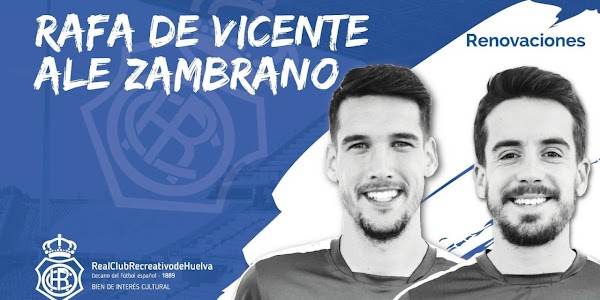 Oficial: El Recreativo de Huelva renueva a Rafa de Vicente y Ale Zambrano