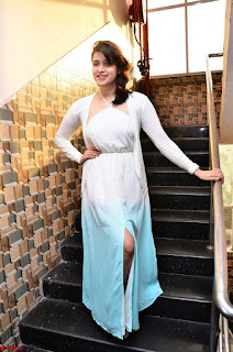 Mannara Chopra in Beautiful Cute Sensual Whtie Designer Dress ~  Exclusive Pics 005