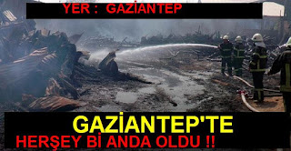 gaziantepte küsgette yangın
