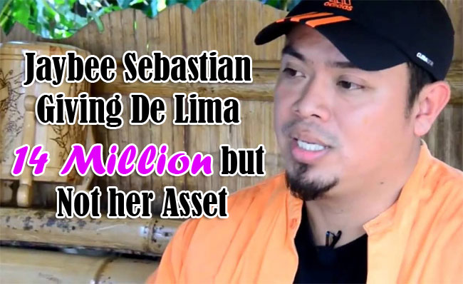 Jaybee Sebastian Giving De Lima 14 Million but Not her Asset Jaybee Sebastian Giving De Lima 14 Million but Not her Asset