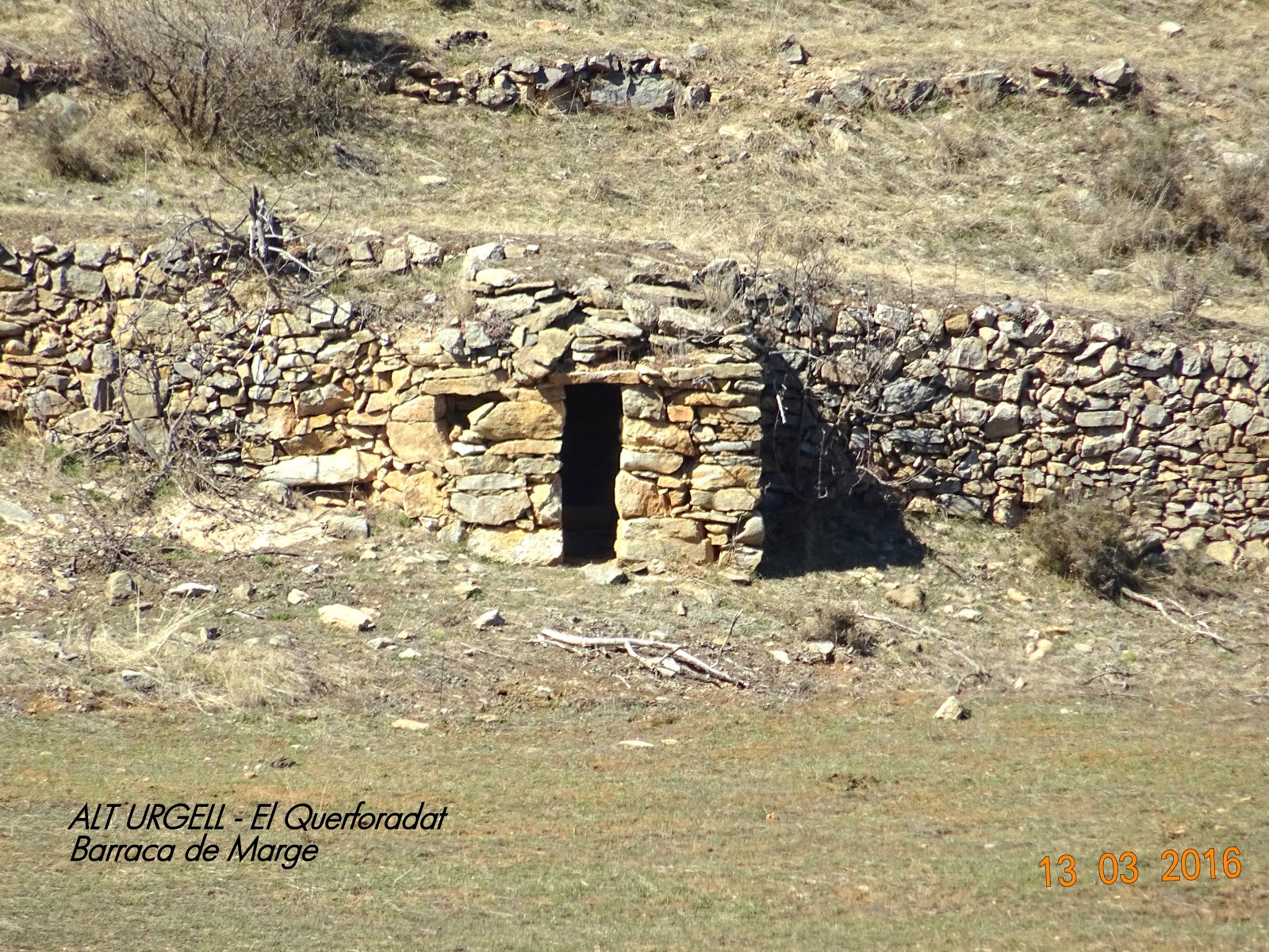 UNA MOSTRA D'UNA BARRACA DE MARGE DEL NOSTRE PATRIMONI RURAL.