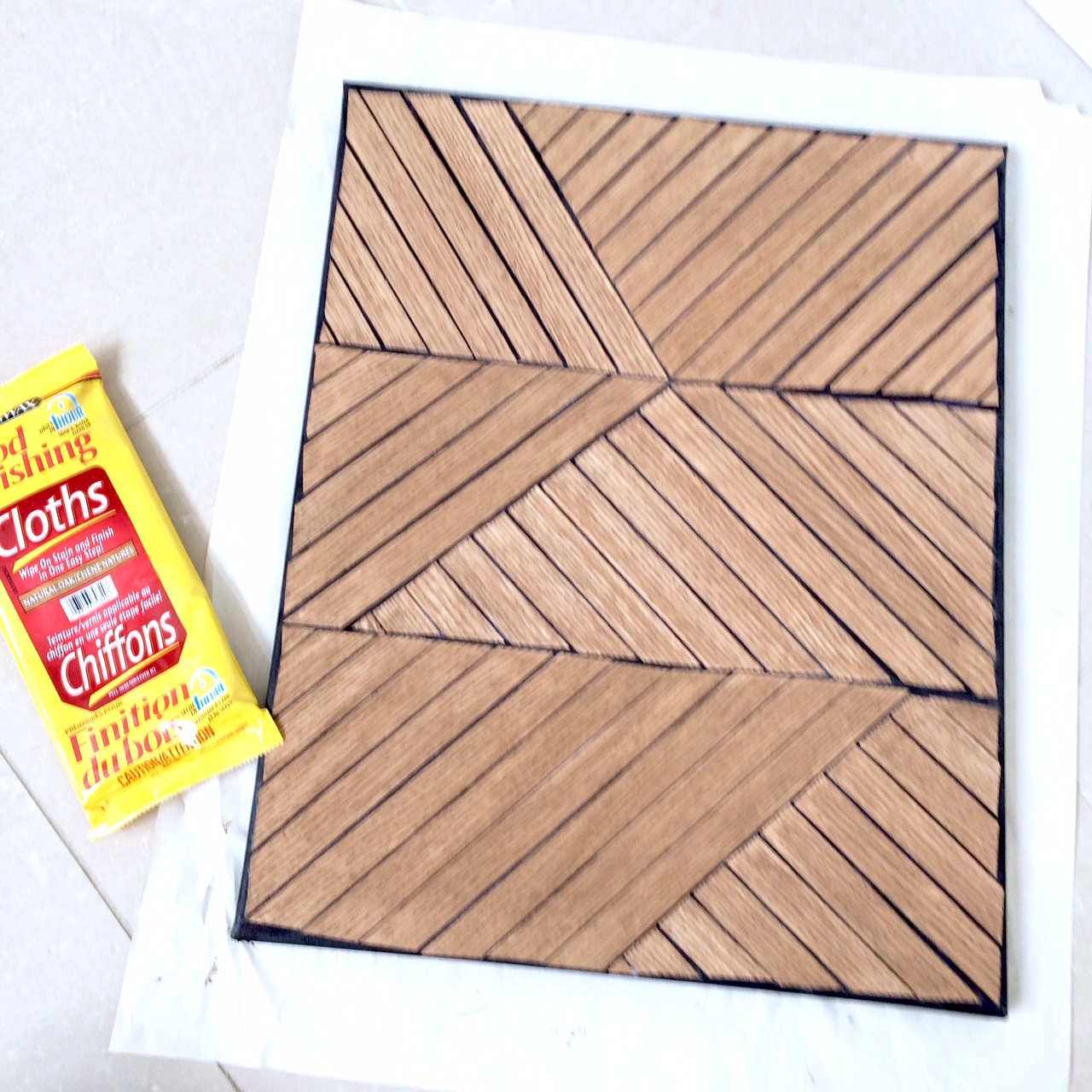 DIY Wood Veneer Art Project Harlow & Thistle