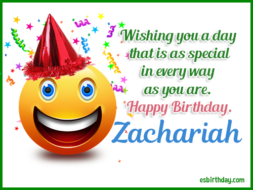 Zachariah Happy birthday Zachariah Happy birthday